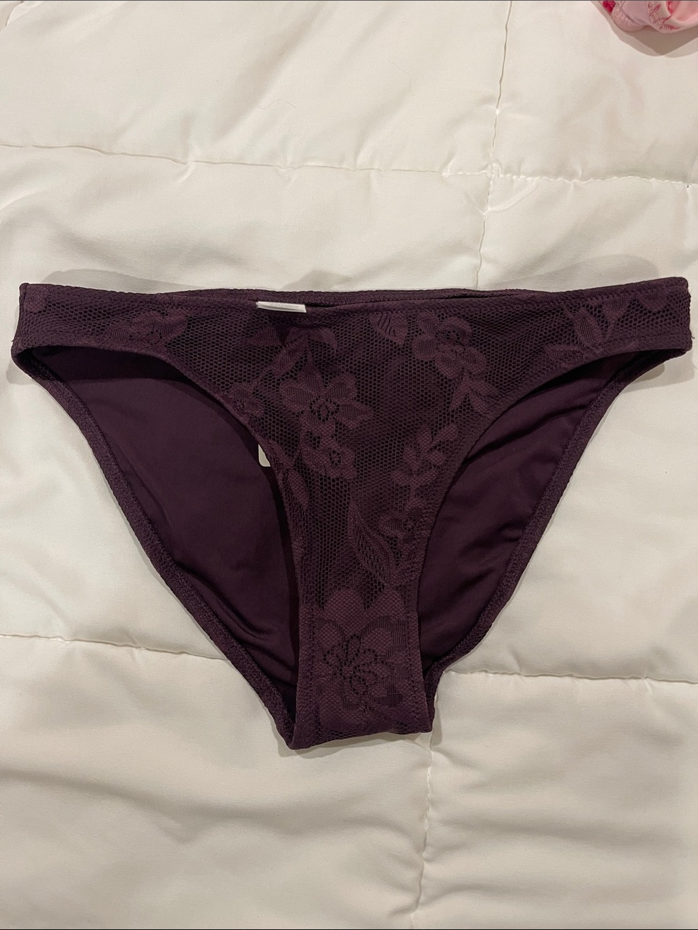 aerie Plum Purple Lace Bikini Bottoms